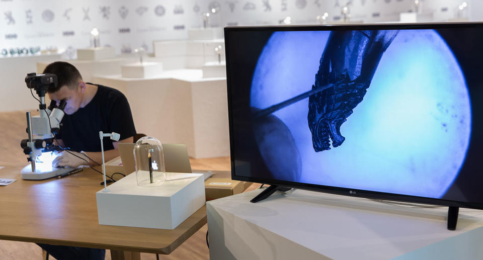  ‘Game of Thrones’ pencil microsculptures at Scotts Square