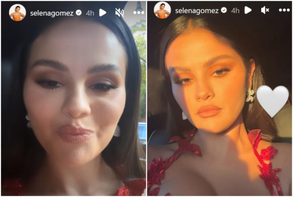 Selena Gomez posted some selfies of her MTV VMAs 2023 look