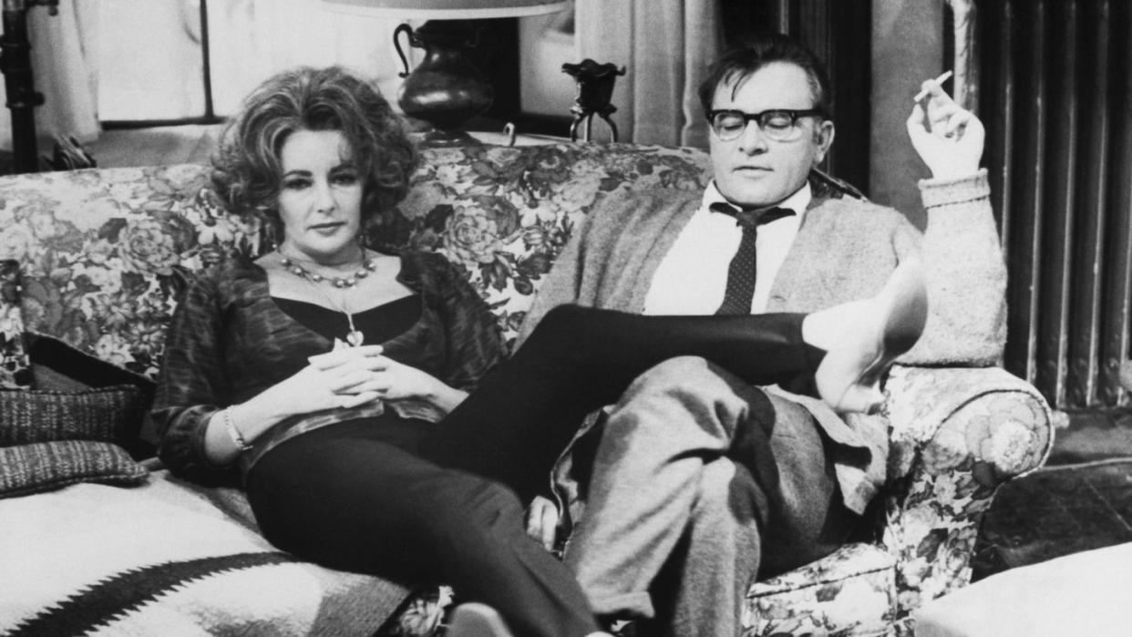 elizabeth taylor and richard burton in who's afraid of virginia woolf