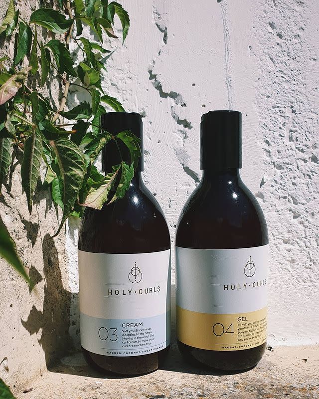 <p>Not only will the products look chic on your shelves, but the haircare brand prides itself on being able to support every kind of curl without compromising individual textures. All formulas are natural and naturally derived and cruelty-free. </p><p><a class="link " href="https://www.holycurls.com" rel="nofollow noopener" target="_blank" data-ylk="slk:SHOP NOW;elm:context_link;itc:0;sec:content-canvas">SHOP NOW</a></p><p><a href="https://www.instagram.com/p/B_dMiKbpPEt/" rel="nofollow noopener" target="_blank" data-ylk="slk:See the original post on Instagram;elm:context_link;itc:0;sec:content-canvas" class="link ">See the original post on Instagram</a></p>