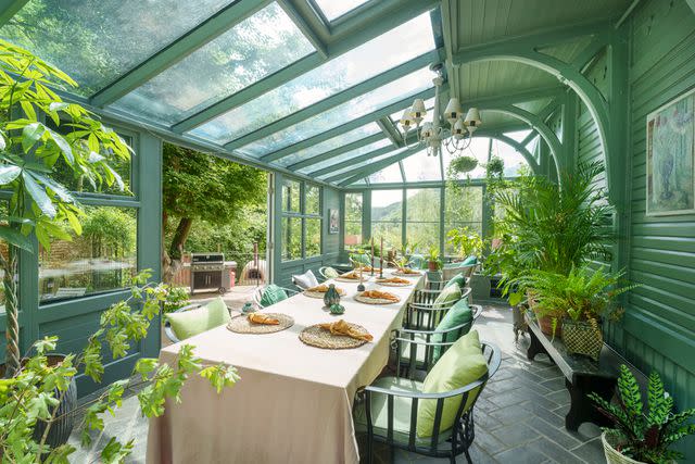 <p>Walter Dirks/Knight Frank</p> The conservatory dining room.