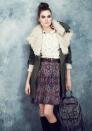 M&S AW13 womenswear clothing collection: Shearling coats and leather rucksacks are more practical items for the autumn.