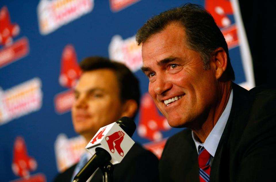 BOSTON, MA - OCTOBER 23: The Boston Red Sox announce John Farrell as the new manager, the 46th manager in the club's 112-year history, on October 23, 2012 at Fenway Park in Boston, Massachusetts. (Photo by Jared Wickerham/Getty Images)