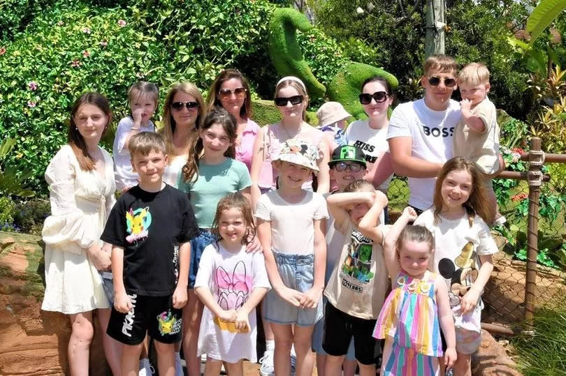 Sue and Noel Radford have taken a number of their children and grandchildren on a luxury holiday to Disneyland. And this time, their daughter Millie, 22, and her three children joined them