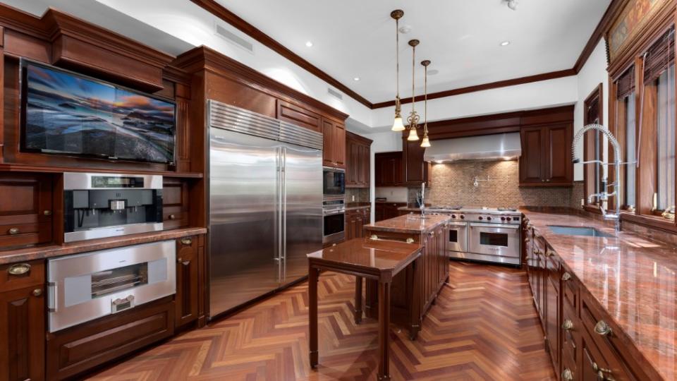 The kitchen at 16 La Gorce Circle - Credit: The Jills Zeder Group/1 Oak Studios