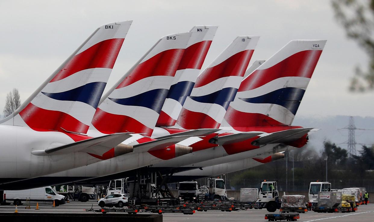 Shares in IAG, owner of British Airways, leapt by 11 per cent on the news that the US will ease travel restrictions  (Copyright 2020 The Associated Press. All rights reserved)