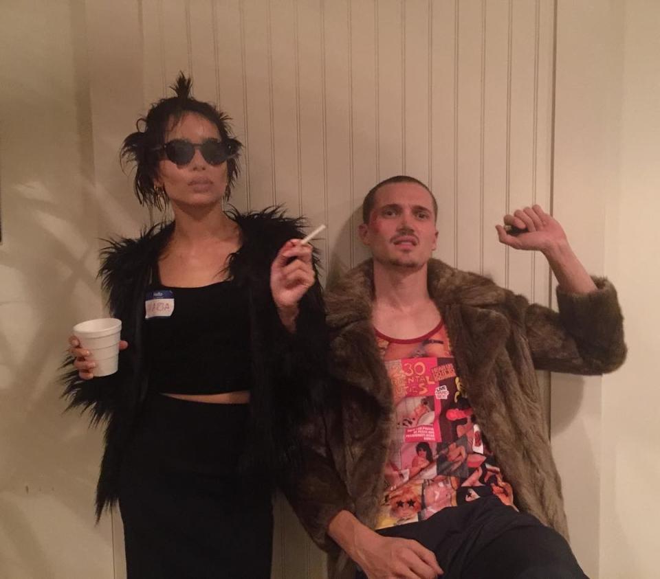 Zoë Kravitz and Karl Glusman: Marla Singer and Tyler Durden from Fight Club