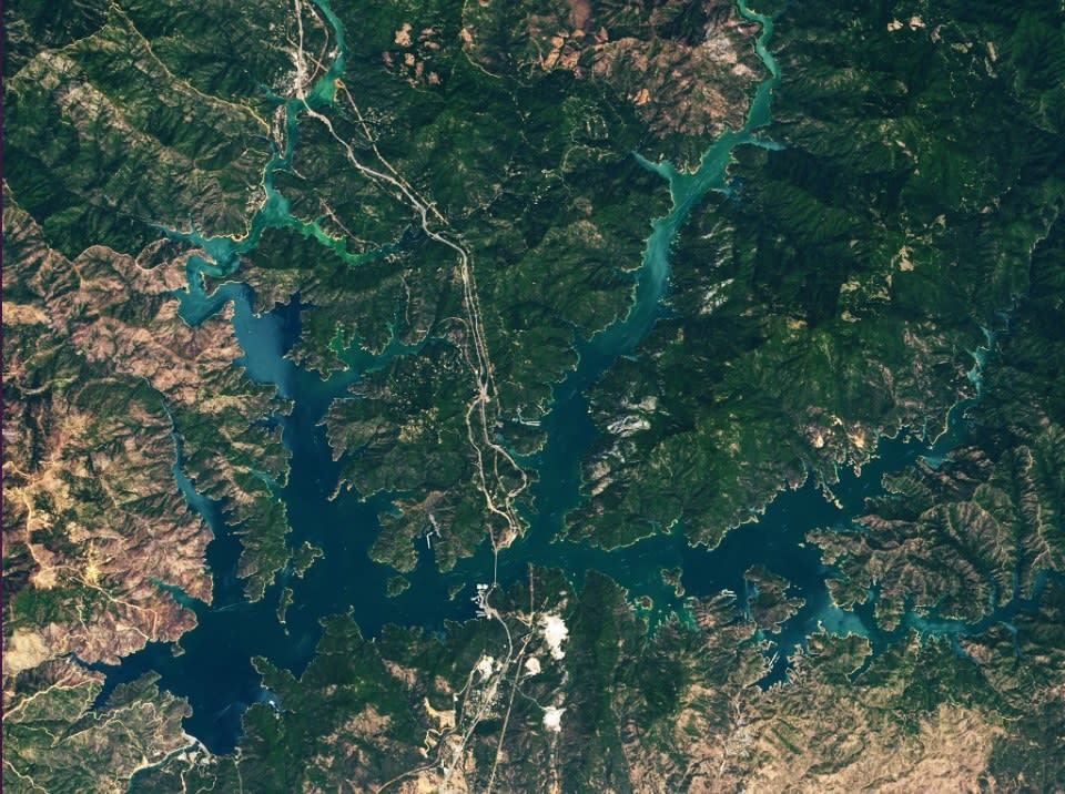 Drought Shrinks California's Shasta Lake