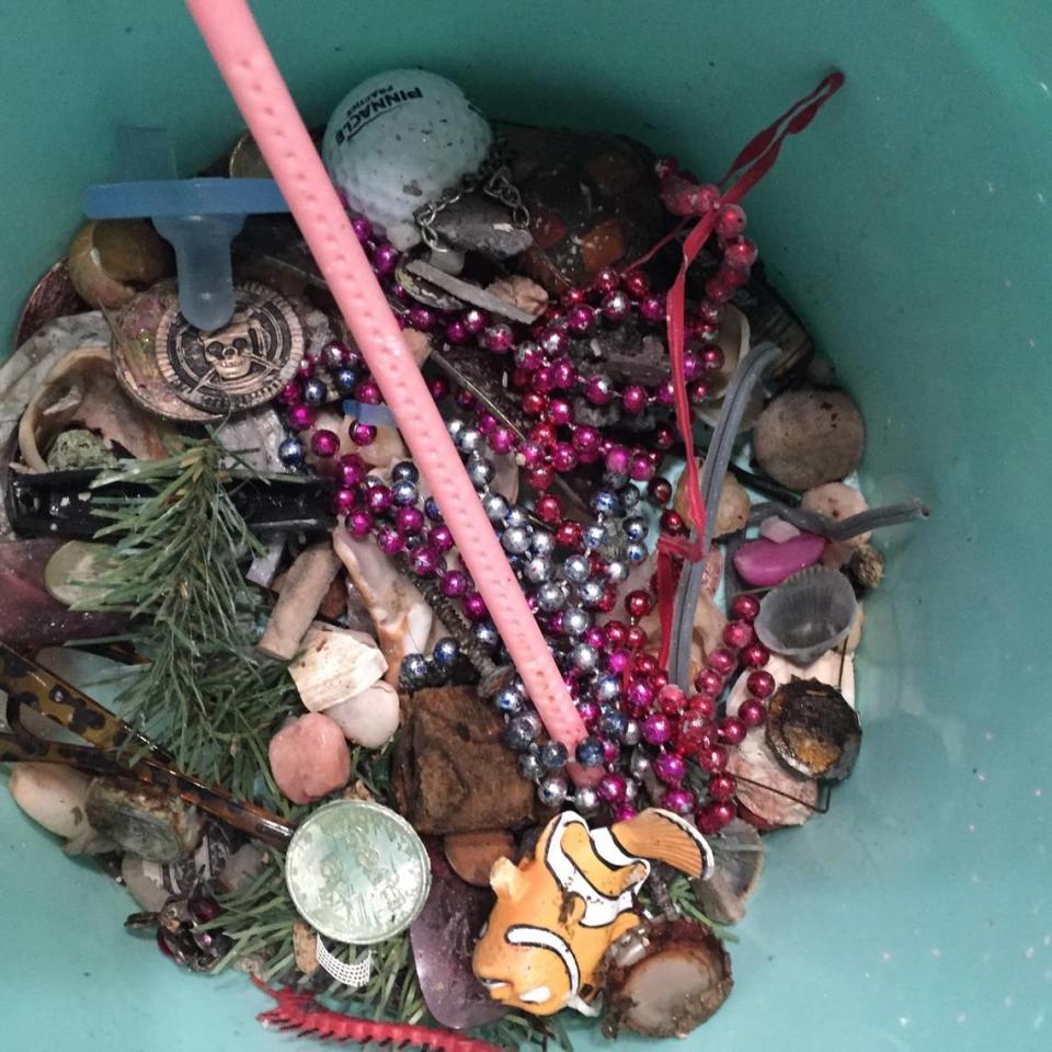 Staff found a slew of other trinkets hidden amid the coins — including some children’s toys.