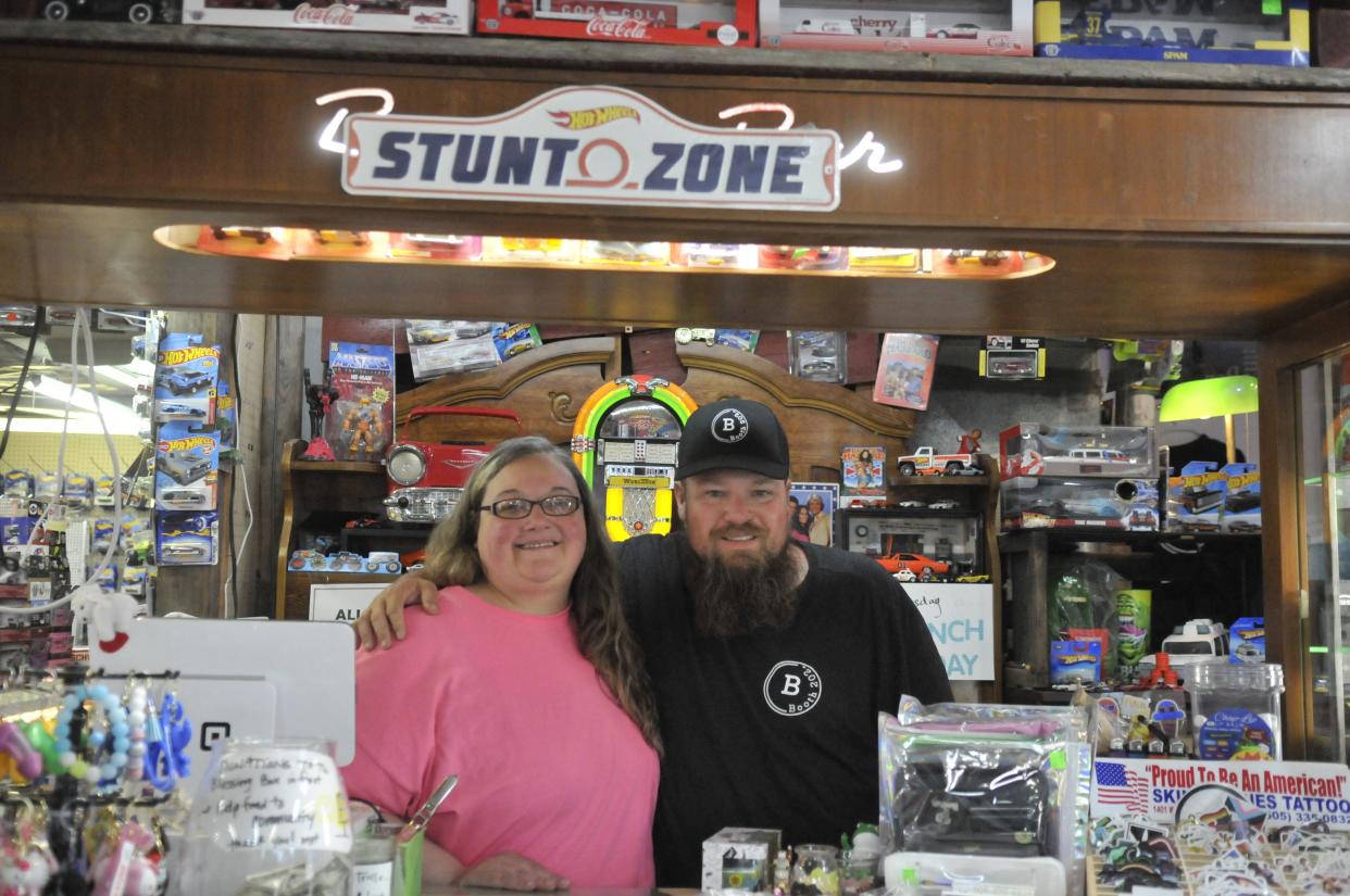 Booth 202 owners Marie Murfin and Steve Whitman say the store is family-run and strives to give back to the community.