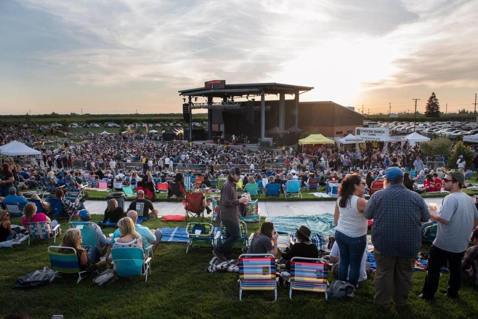Guests pictured in 2019 at the Fruit Yard Amphitheatre in Modesto.