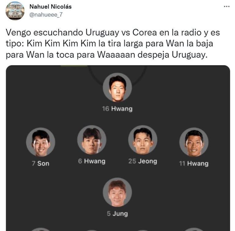 Los memes de Uruguay - Corea del Sur