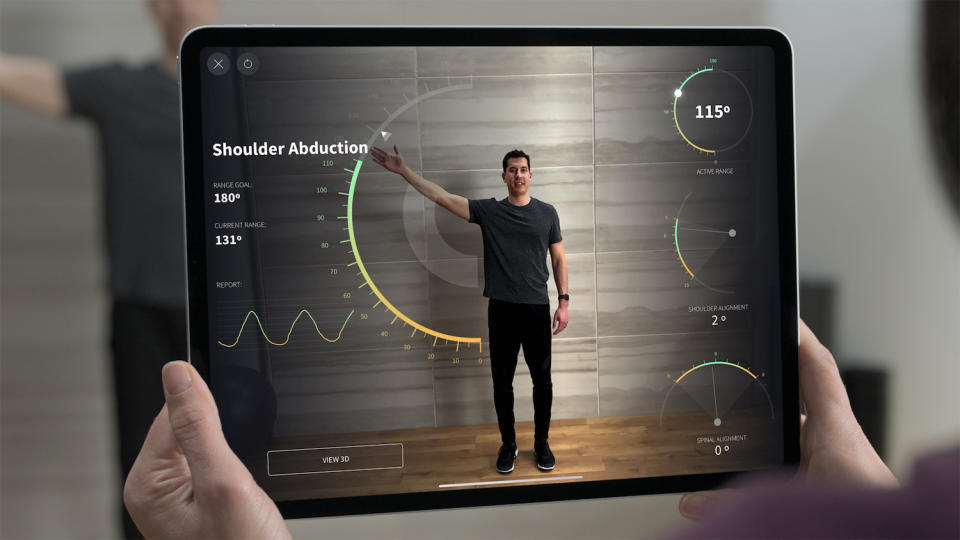 Complete Anatomy ha creado una nueva herramienta de evaluación de movilidad usando el iPad Pro (y su LiDAR) que se empezará a usar este año, según Apple.