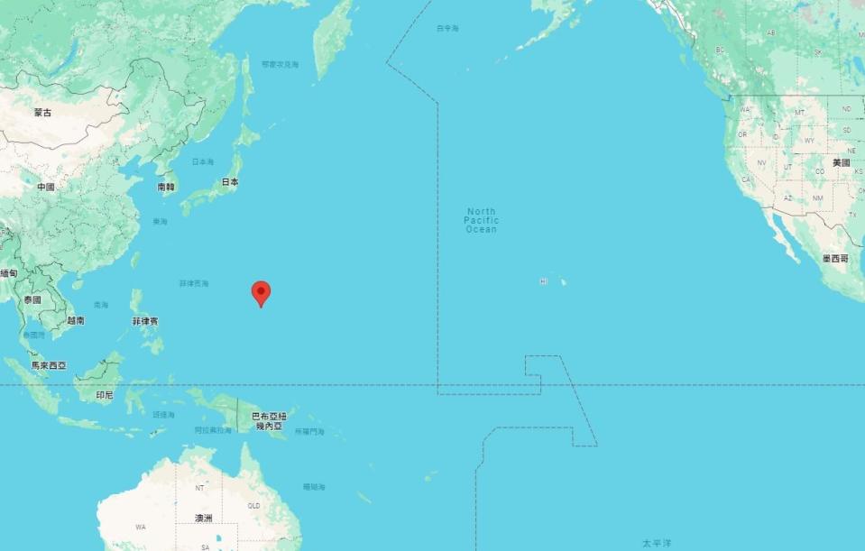 天寧島位置。翻攝Google Map