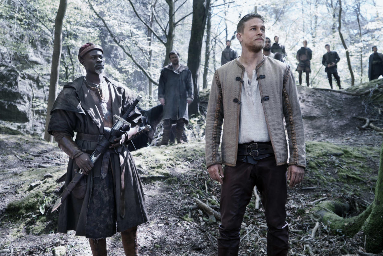Charlie Hunnam and pals in King Arthur: Legend of the Sword (Credit: Warner Bros)