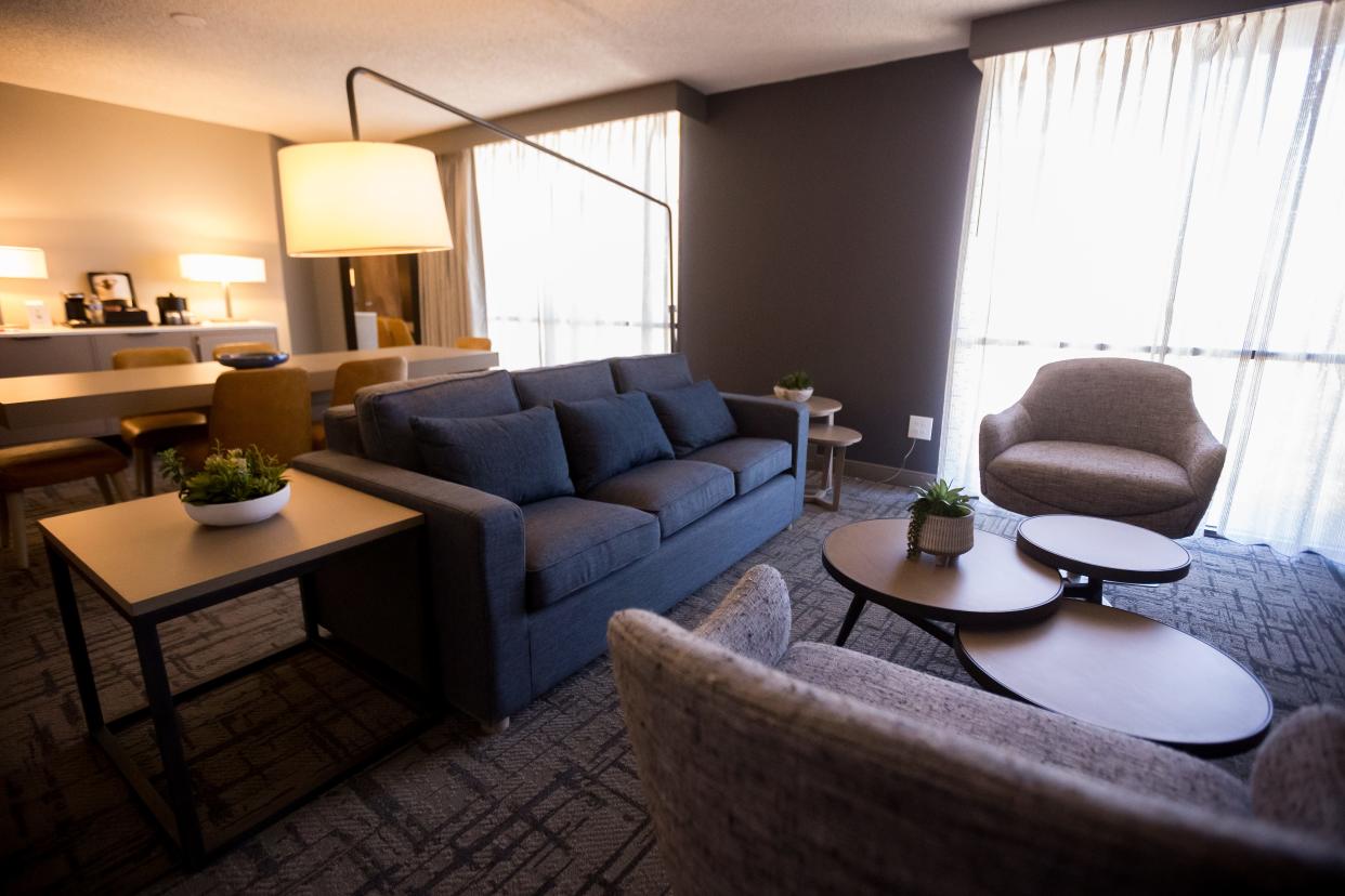 This executive suite was recently renovated at the almost 42-year-old Marriott El Paso, as seen on April 3, 2024. The hotel is at 1600 Airway Blvd.