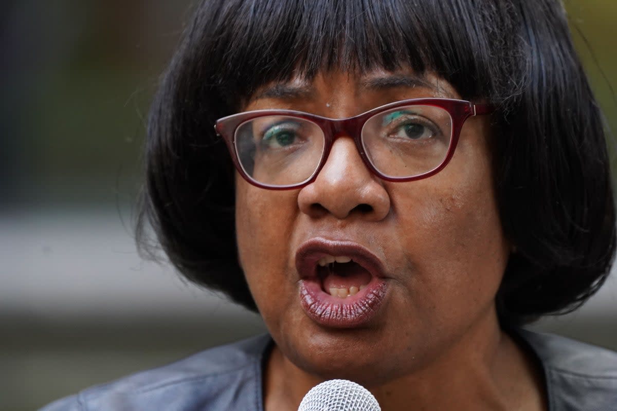 Diane Abbott has had the Labour whip suspended after comments she made suggesting Jewish, Irish and Traveller people are not subject to racism ‘all their lives’ (Ian West/PA) (PA Archive)