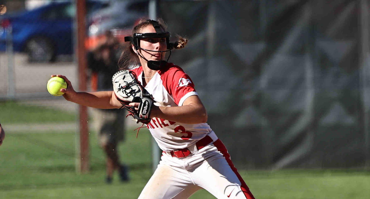 Jillian Huey's bat has gotten hot lately to lead Fairfield to the top of the Greater Miami Conference standings. She has also given the Indians reliable innings in the circle.