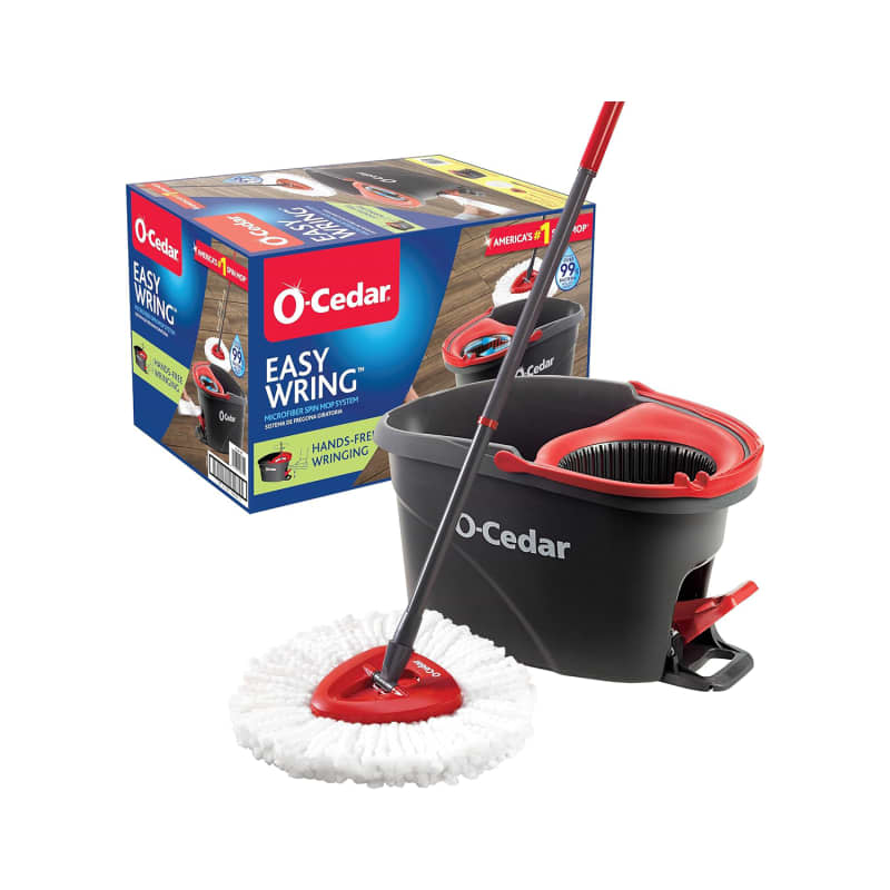 O-Cedar EasyWring Microfiber Spin Mop and Bucket