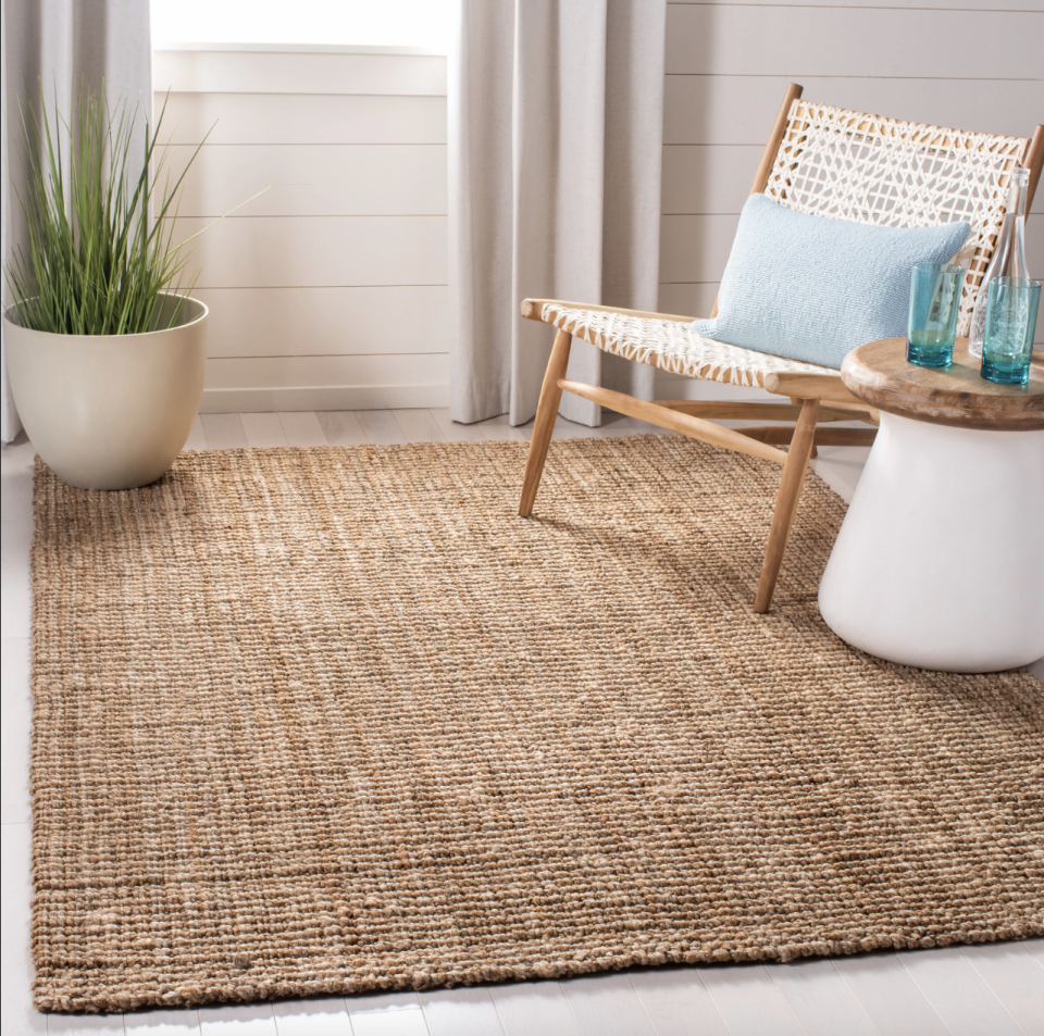 <p><a href="https://go.redirectingat.com?id=74968X1596630&url=https%3A%2F%2Fwww.wayfair.com%2F--%2Fpdp%2Fmartha-stewart-rugs--martha-stewart-handmade-flatweave-jutesisal-brown-area-rug-msr9551a28-l167-w003140365.html&sref=https%3A%2F%2F" rel="nofollow noopener" target="_blank" data-ylk="slk:Shop Now;elm:context_link;itc:0;sec:content-canvas" class="link ">Shop Now</a></p><p>Handmade Jute Rug</p><p>wayfair.com</p><p>$224.38</p>