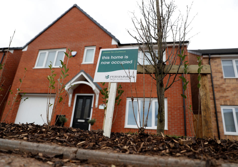 A completed modular Space4 home on a Persimmon development in Coventry, February 22, 2017. Picture taken February 22, 2017. To match Insight BRITAIN-EU/CONSTRUCTION REUTERS/Darren Staples