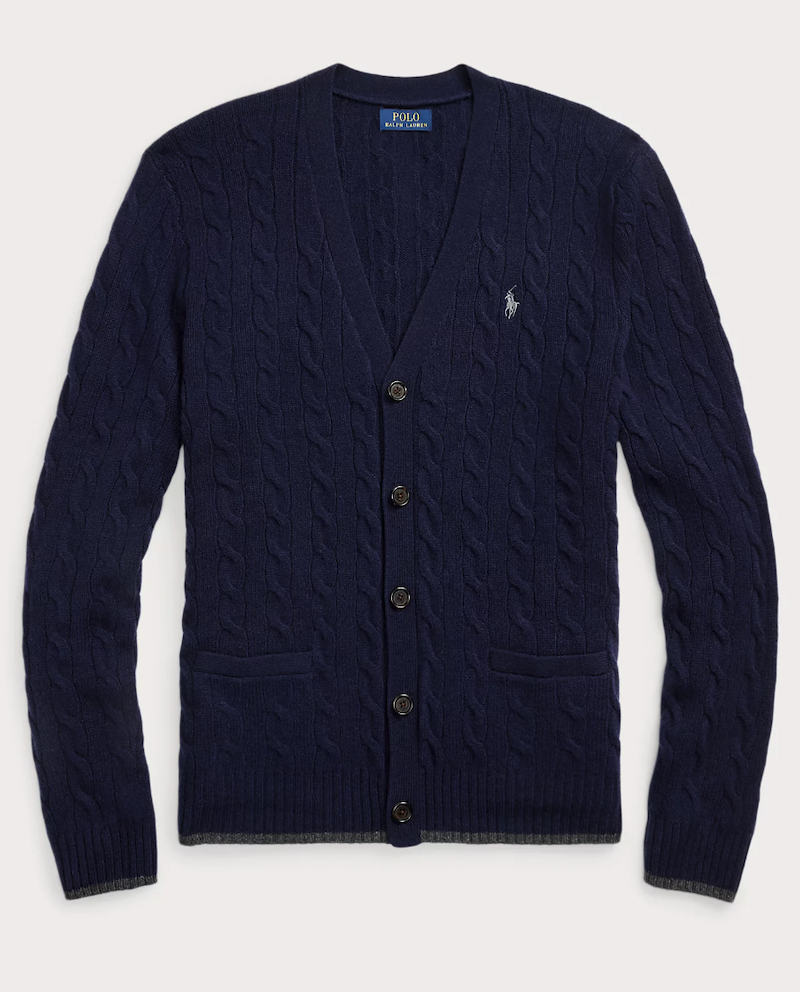 <p><a href="https://go.redirectingat.com?id=74968X1596630&url=https%3A%2F%2Fwww.ralphlauren.com%2Fmen-clothing-sweaters%2Fcable-knit-wool-cashmere-cardigan%2F100033015.html%23q%3Dcardigan%26br%3Dt%26fq%3Ddivision%25253A%252522Men%252522%26start%3D1&sref=https%3A%2F%2Fwww.redbookmag.com%2Ffashion%2Fhow-tos%2Fg62240038%2Fbest-cardigans-for-men%2F" data-i13n="elm:affiliate_link;elmt:premonetized" rel="sponsored" target="_blank" data-ylk="slk:Shop Now;elm:affiliate_link;elmt:premonetized;itc:0;sec:content-canvas" class="link rapid-noclick-resp rapid-with-clickid etailiffa-link">Shop Now</a></p> <p>Cable-Knit Wool-Cashmere Cardigan</p> <p>ralphlauren.com</p> <p>$198.00</p>