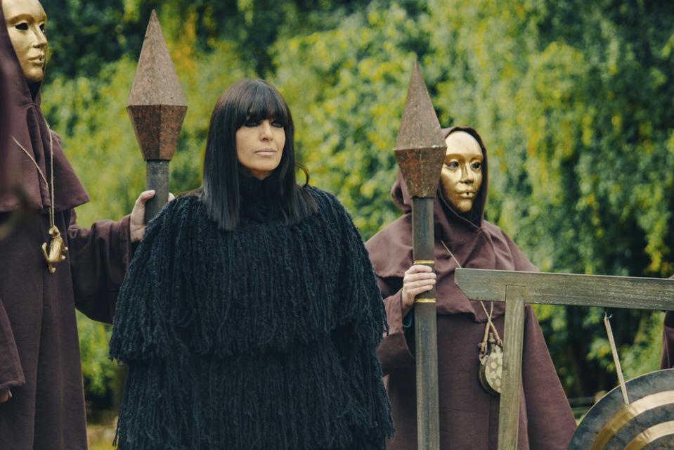 Claudia Winkleman hosts the UK version of The Traitors