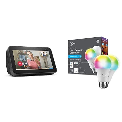 Echo Show 5 (2nd Gen) with 2-Pack GE CYNC Smart LED Color Bulbs (Amazon / Amazon)
