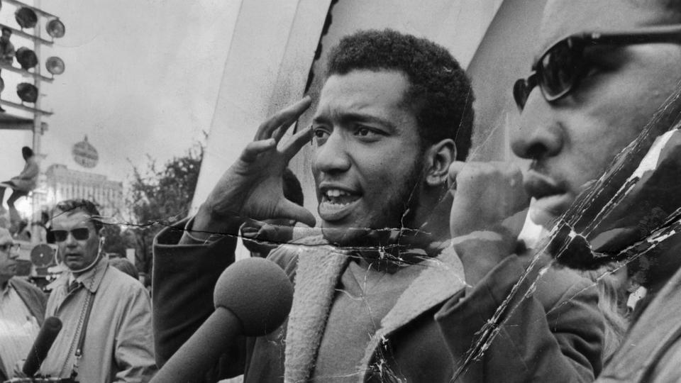Fred Hampton speaks at a rally in Chicago's Grant Park in September 1969. (Credit: Chicago Tribune file photo/Tribune News Service via Getty Images)