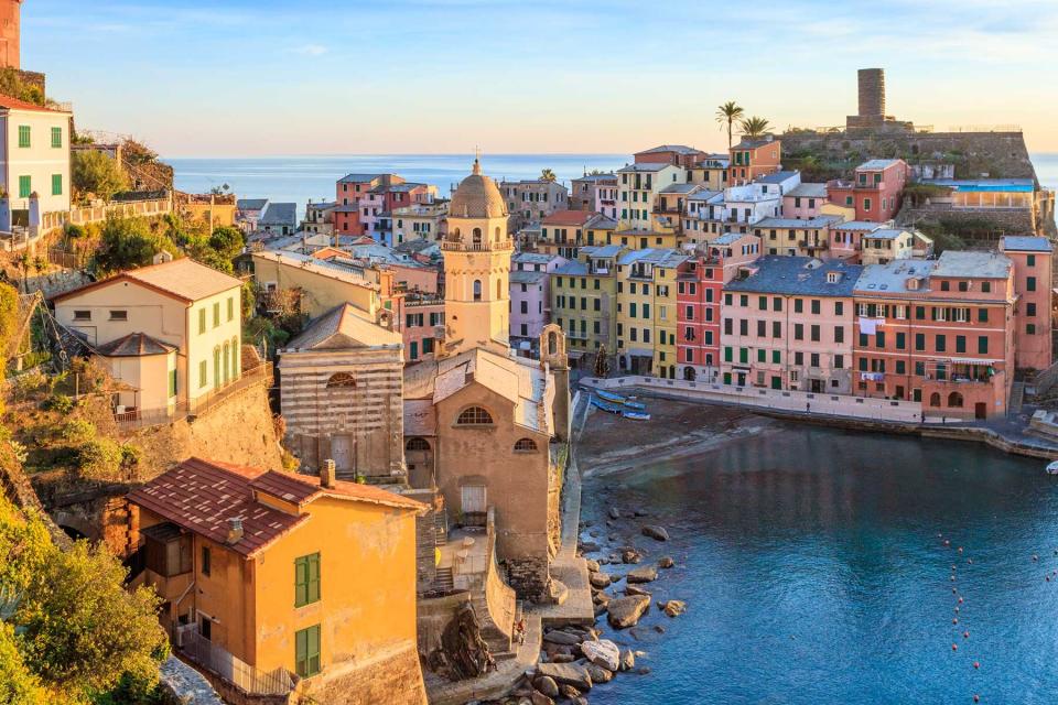 Sunset over Vernazza, Cinque Terre, Italy