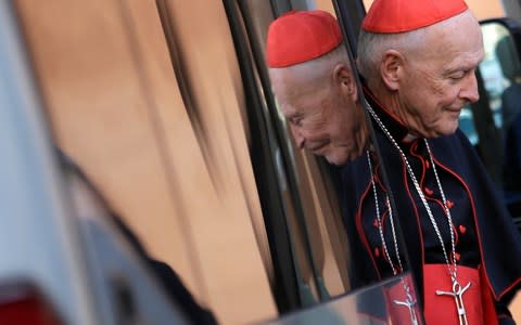 Cardinal Theodore McCarrick resigned in disgrace in July - Credit: Max Rossi/Reuters 