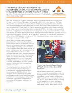 See link in press release to download CCDD The Impact of Road Crashes on First Responders & Communities: Post-Traumatic Stress Disorder & Critical Incident Stress