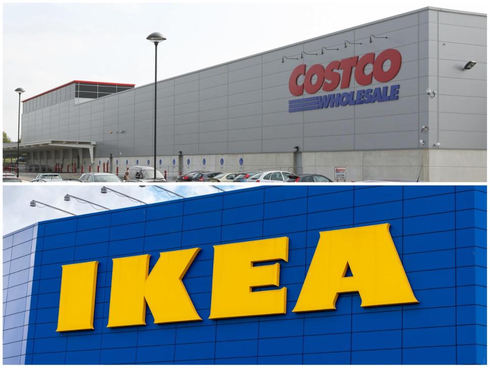 Costco and Ikea store.