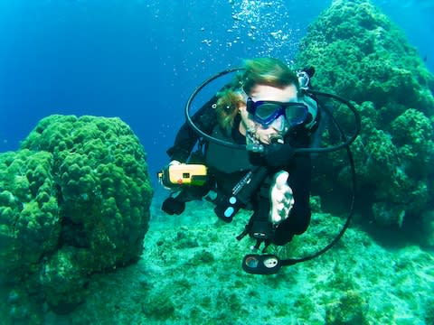 The waters around the three Cayman Islands provide the best diving in the Caribbean - Credit: istock