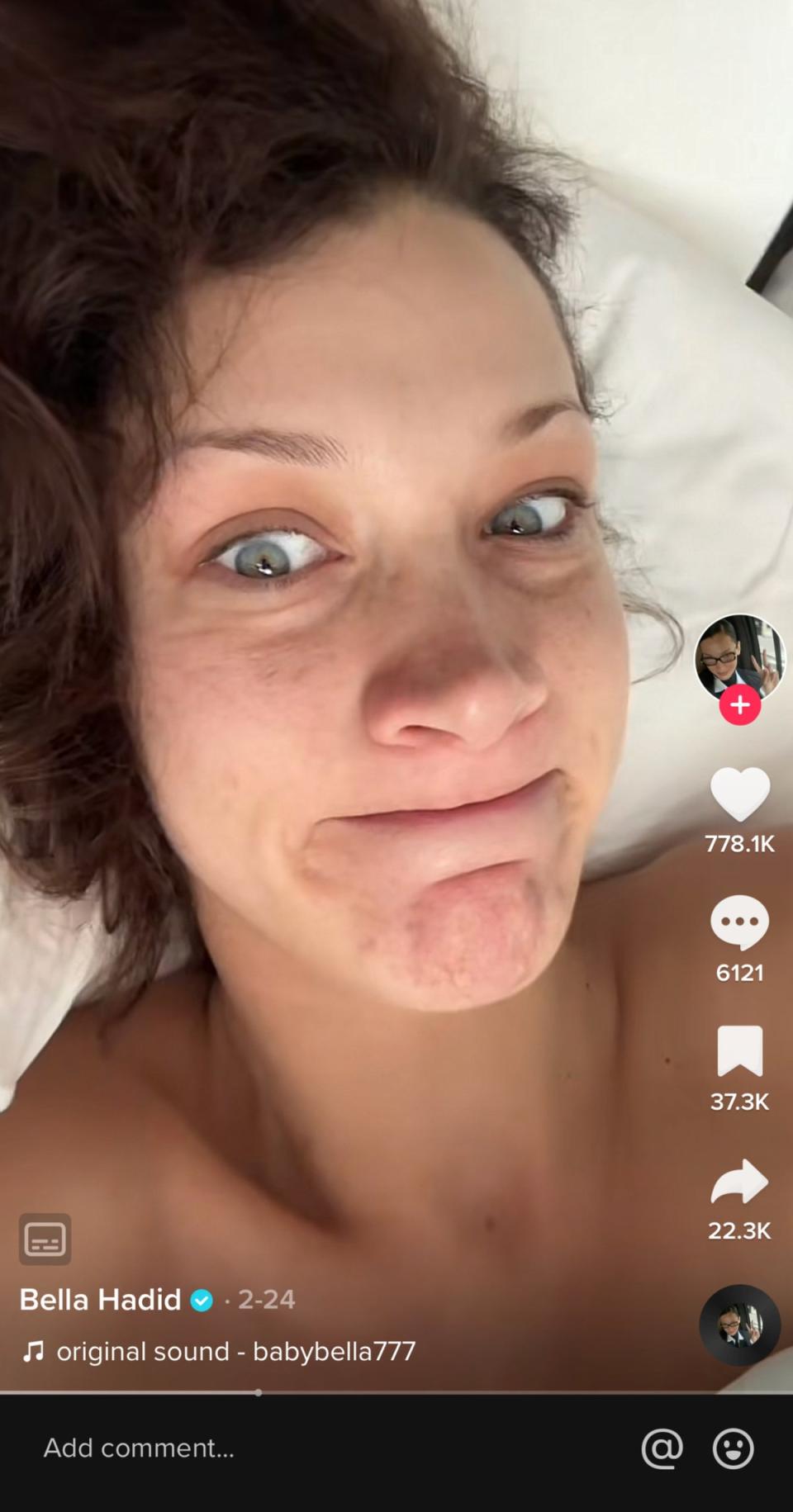 Bella Hadid (Bella Hadid/TikTok)