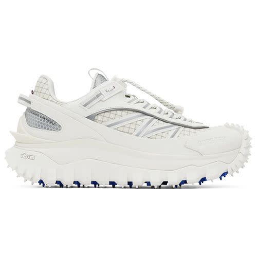 <p><a class="link " href="https://www.ssense.com/en-gb/women/product/moncler/white-trailgrip-gtx-sneakers/9815401" rel="nofollow noopener" target="_blank" data-ylk="slk:SHOP;elm:context_link;itc:0;sec:content-canvas">SHOP</a></p><p>Prepare for a weird winter written, produced and directed by climate change with these mammoth Moncler sneakers that employ technical materials invented by Vibram and Gore-Tex. </p><p>£755; <a href="https://www.ssense.com/en-gb/women/product/moncler/white-trailgrip-gtx-sneakers/9815401" rel="nofollow noopener" target="_blank" data-ylk="slk:ssense.com;elm:context_link;itc:0;sec:content-canvas" class="link ">ssense.com</a></p>
