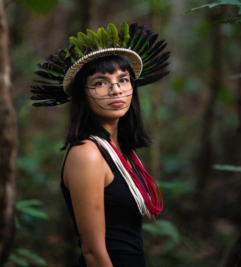 Txai Suruí, a young indigenous activist who lives in Rondonia in the Brazilian Amazon (Kanindé)