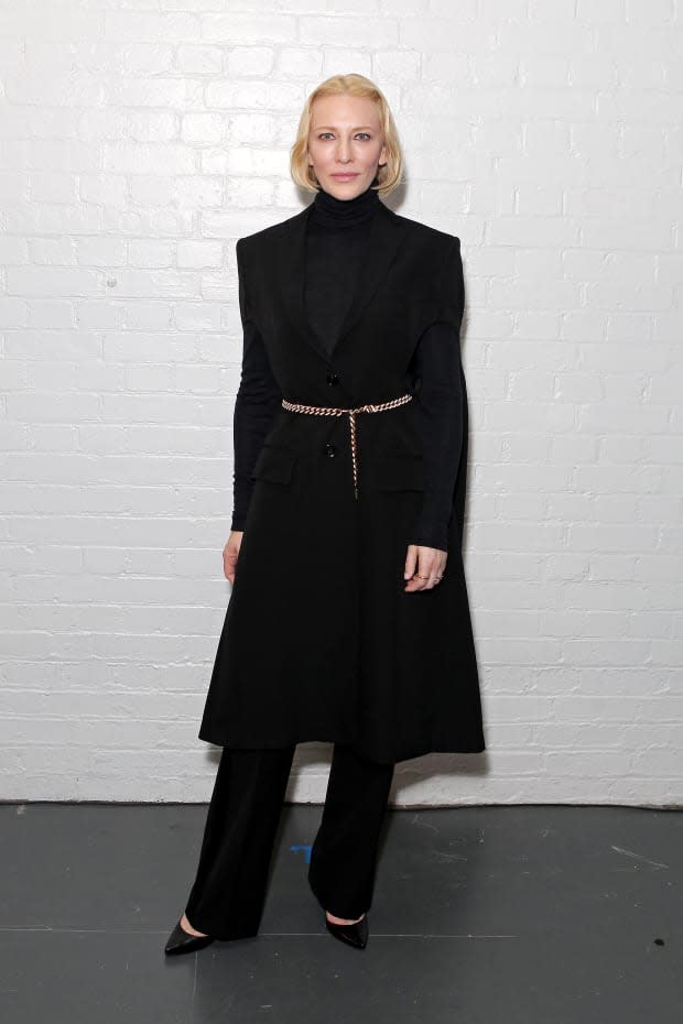 <p>Cate Blanchett at Burberry's Fall 2020 show. Photo: Dave Bennet/GettyImages</p>