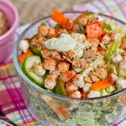 Tahini Avocado Chickpea Salad