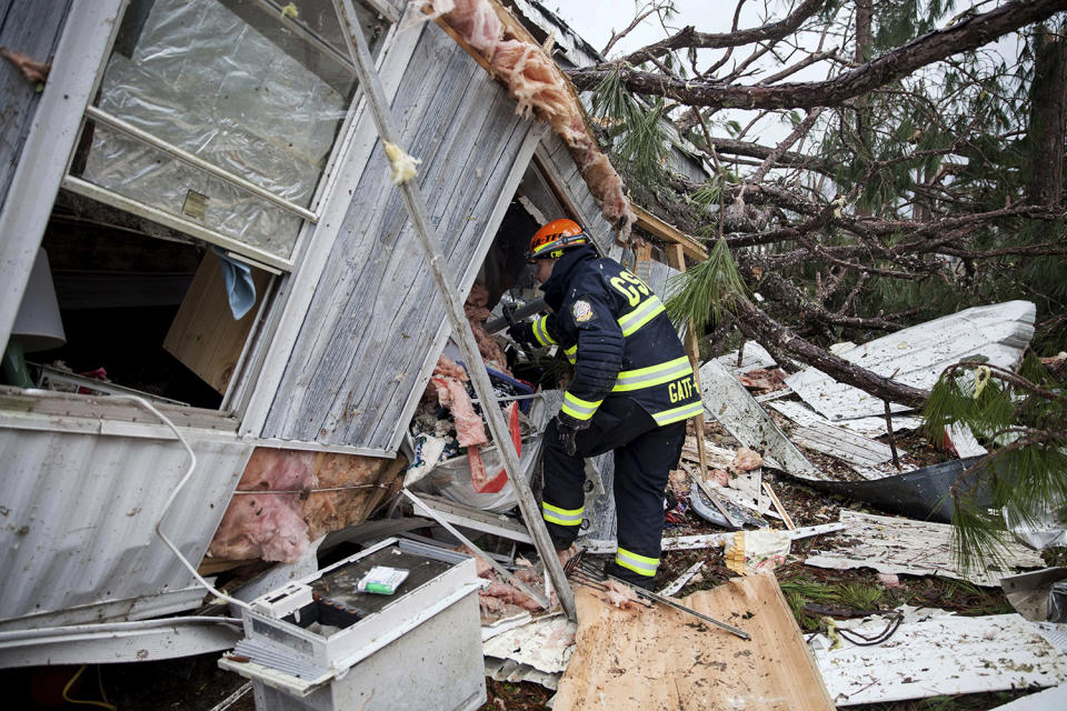 Tornado damage in Albany, Ga.