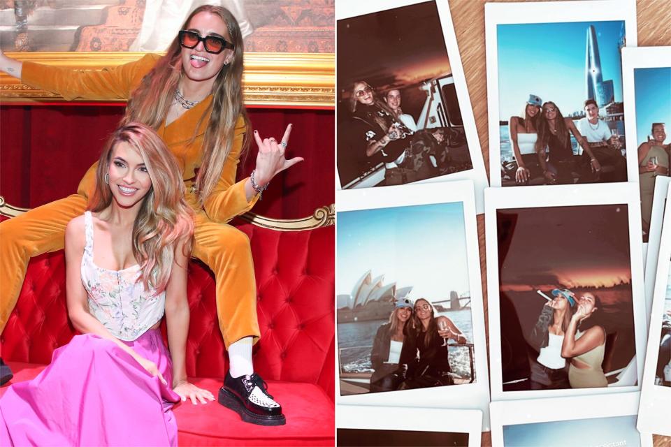 Chrishell Stause and G Flip attend the Bridgerton Season 2 & The Queen's Ball, Chrishell Stause and G Flip Polaroids