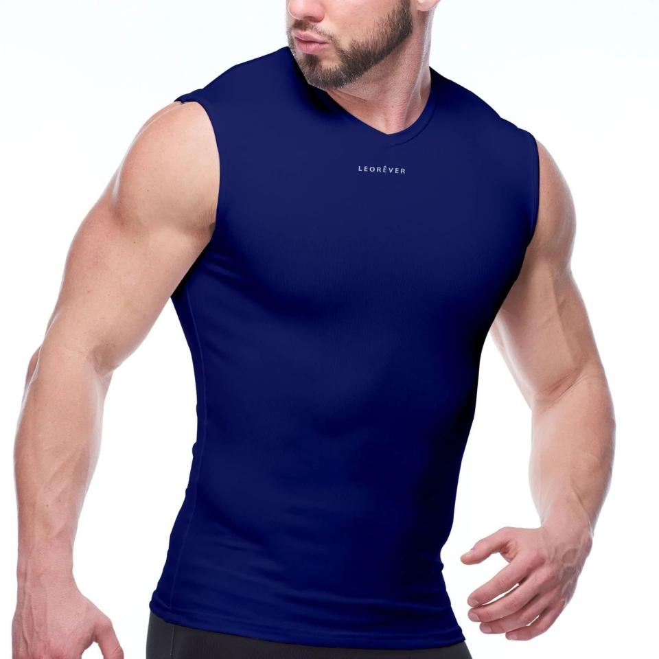 <p><a href="https://go.redirectingat.com?id=74968X1596630&url=https%3A%2F%2Fleorever.com%2Fcollections%2Fmens-compression-shirts%2Fproducts%2Fmens-sleeveless-compression-shirt%3F_atid%3DEktSaVQBgFwcl7OgbAG2bLmXLtjOp2&sref=https%3A%2F%2Fwww.menshealth.com%2Ffitness%2Fg26966650%2Fbest-compression-shirts%2F" rel="nofollow noopener" target="_blank" data-ylk="slk:Shop Now;elm:context_link;itc:0;sec:content-canvas" class="link ">Shop Now</a></p><p>Sleeveless Compression Shirt</p><p>leorever.com</p><p>$69.00</p>