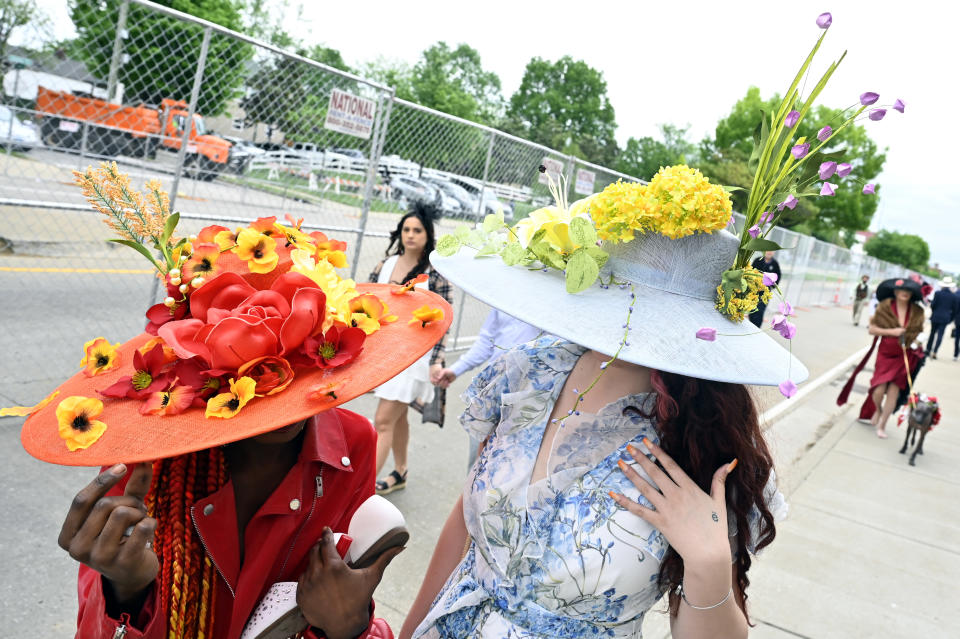 kentucky derby flower hats