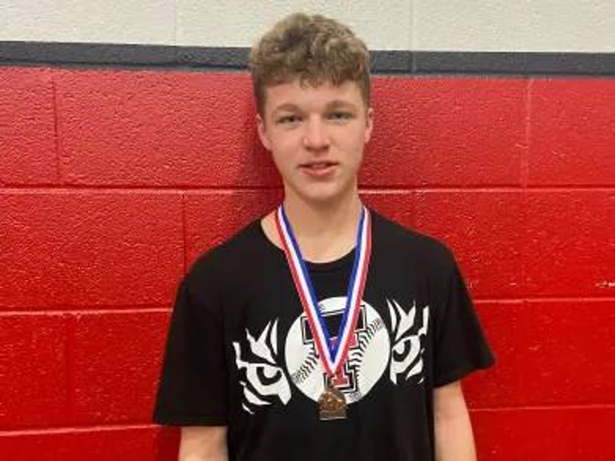 A 14-year-old boy, Luke Champion,  is recovering after suffering a stroke at an Oklahoma wrestling camp (KFOR/Champion family)