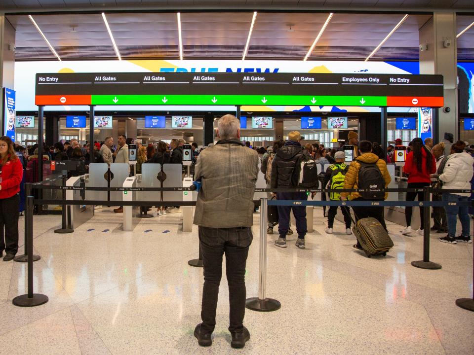 The check-in hall at Newark Liberty International Airport's new Terminal A.