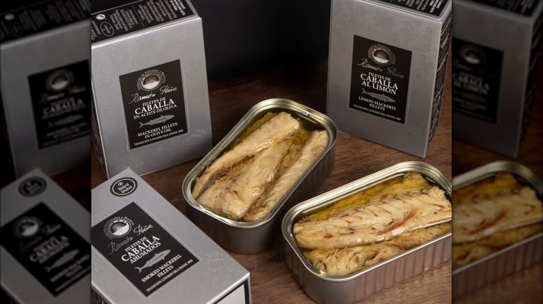 Open tins of Ramón Peña fish