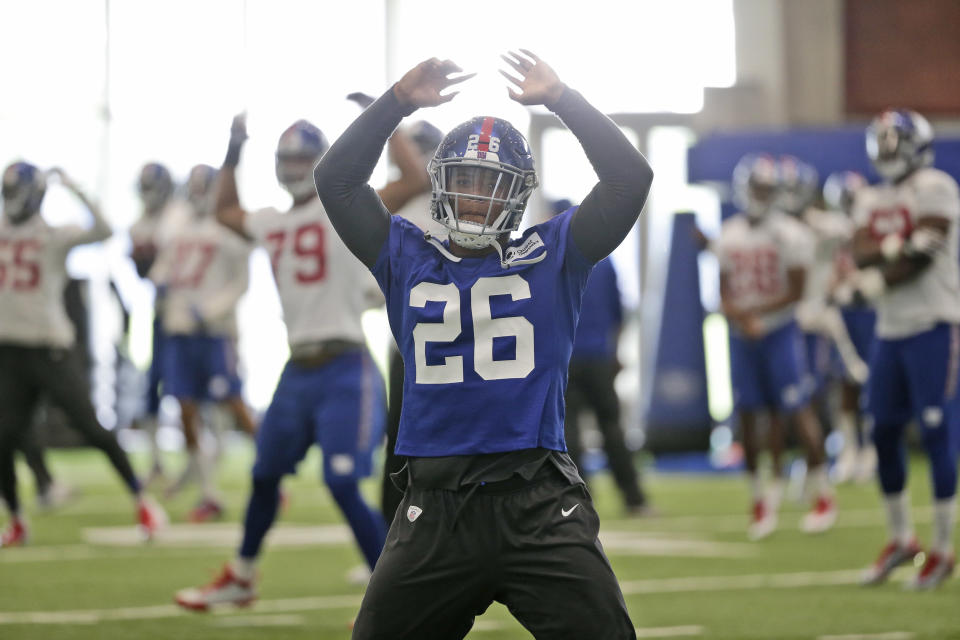 Saquon Barkley is one of the best running back prospects in many years. (AP)