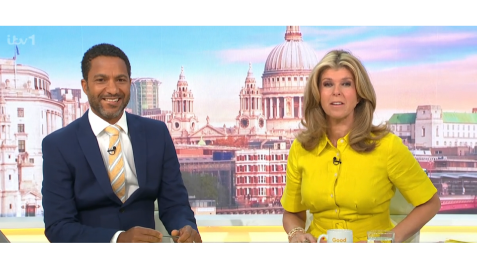 Sean Fletcher, Kate Garraway on 'Good Morning Britain' 