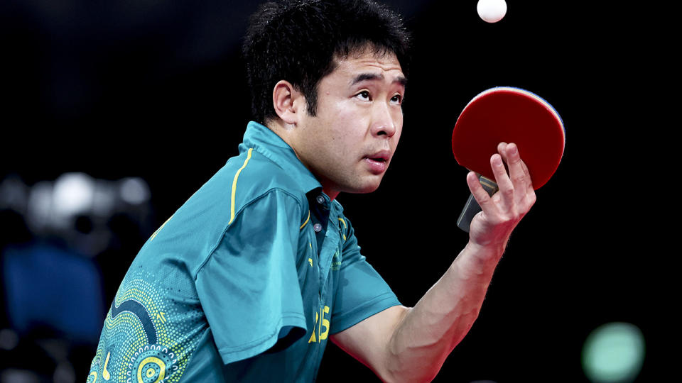 Lin Ma, pictured here in the table tennis men's singles - Class 9 gold medal match.