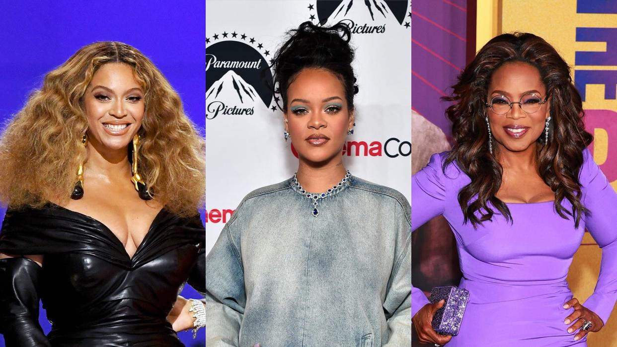 Beyoncé, Rihanna, and Oprah Winfrey